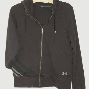 Under Armour Full-Zip Hoodie, Women Size XS (36" Bust), Faded Black